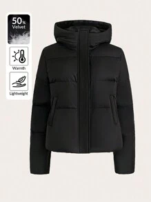 EMERY ROSE Women's Solid Color Long Sleeve  Coat