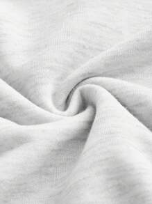 Manfinity VCAY Men's Stand Collar Loose Knit Long Sleeve Pullover Sweatshirt, For Fall Winter - Grey - View 6