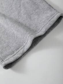 Manfinity Hypemode Men's Drawstring Waist Letter & Pentagram Print Relaxed Casual Sweatpants, Graphic Going Out Long Sweatpants, For Husband, Boyfriend Gifts