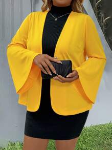 Maweii Plus Size Solid Color Casual Knit Long Sleeve Cardigan Fall Winter Cloth For Women Autumn