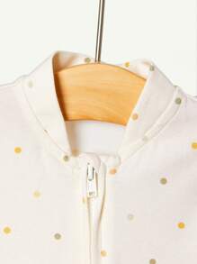 Cozy Pixies 2pcs Newborn Baby Boy Tree, Rabbit & Mushroom Pattern Knit Soft Crew Neck Long Sleeve Romper With Footies Pajama Set - Mauve Purple - View 6