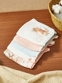 5条/包 Cozy Pixies 卡通旋转木马印花多功能头巾/围兜围巾，四季皆宜 - 彩色 - 查看 11