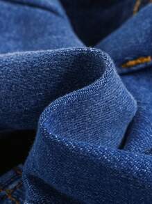 Cozy Pixies 2pcs Baby Girls Light And Dark Blue Denim Flare Pants - Multicolor - View 3