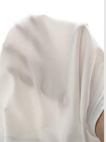 SHEIN LUNE 女士休闲圆领长袖印花 T 恤 - 白色 - 查看 6