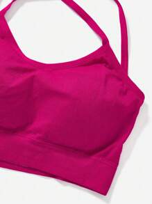 SHEIN Sport Studio 3pcs Solid Crisscross Back Sports Bra