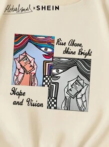 Mulvari Women's Casual Loose Crew Neck Slogan Printed Long Sleeve Sweatshirt,Winter & Autumn, Casual Comfy Pullover Top Outfit  Fall Outfit