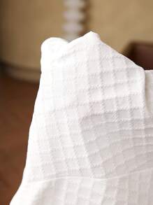 SHEIN MOD Veste court ample pour femme col montant, manches raglan, boutons de cochon, élastique réglable