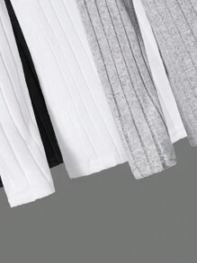 3 件装青少年男孩休闲基本款高领针织 T 恤 - 彩色 - 查看 4