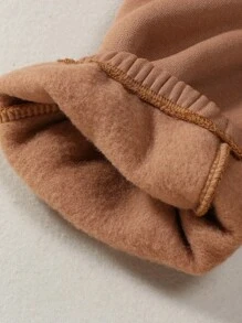 2pcs Young Girl Casual Letter Embroidered Hoodie Sweatshirt And Sweatpants Set, Fall/Winter