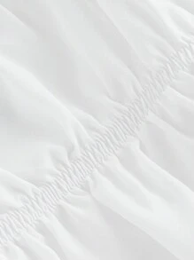 SHEIN MOD Áo kiểu nữ màu trắng thắt nơ phía trước tay loe, trang phục quỷ, phong cách cổ điển, áo cướp biển, phong cách hippie, áo đi chơi, trang phục lễ hội, đi biển, kỳ nghỉ, áo kiểu thường ngày cho nữ, áo trắng, phong cách boho, hoàn hảo cho kỳ nghỉ, hẹn hò, dã ngoại, tiệc tùng, dạ hội, lễ hội và sinh nhật, tiệc trà, mùa xuân/hè. - trắng - Xem 4
