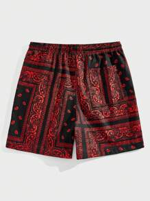 Manfinity BRENVOR 男式全印花系带休闲短裤