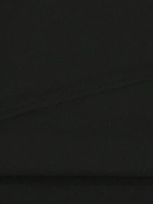 Flirla 大码圆领圣诞数字和字母图案短袖 T 恤图案 T 恤女式上衣 - 黑色 - 查看 3