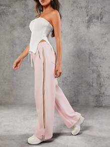 Hauture Stripe Side Drawstring Sweatpants