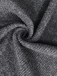 SHEIN Clasi Suéter de cuello redondo largo de punto para señoras