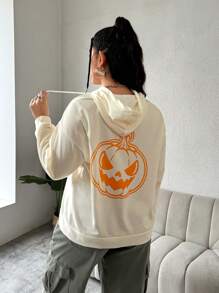 Sonchs Curiosities Artist Plus Size Women's Casual Loose Fit Hooded Sweatshirt For Halloween, Holiday, Vacation, Festival, For Workout, Ibiza Fits, Western Wear