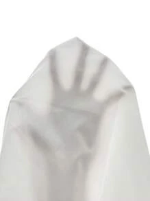 SHEIN Tall Notched Neck Batwing Sleeve Popover Blouse - White - View 7