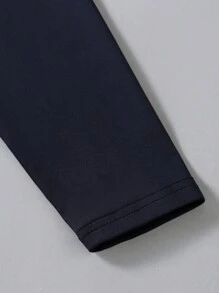 Conjunto informal para niña preadolescente de sudadera ajustada con gráfico de letras + jeans informales de pierna acampanada, Primavera/Otoño