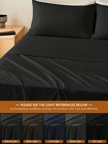 床上用品套裝（包括枕套） - 黑色 - 查看 6