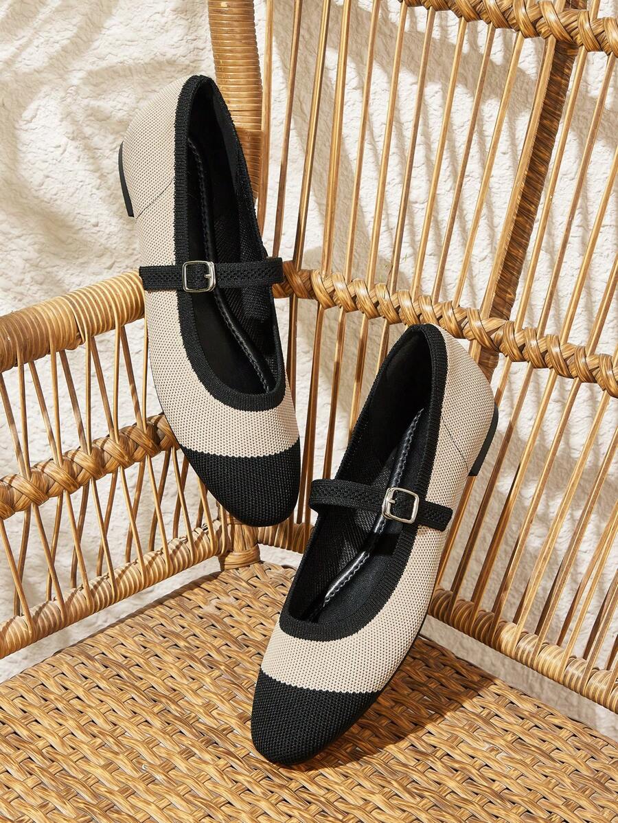 CUCCOO BASICS Women Color Block Flat Casual Loafers, Daily Wear Spring Shoes Spring Break Easter For Christmas - Multicolor - View 1