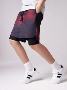 SHEIN Celana Pendek Tween Boys - MultiWarna - View 4
