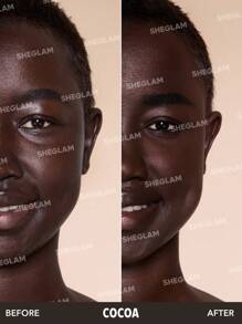 SHEGLAM Fondotinta A Copertura Totale Balsamo-Cacao Lunga Durata Copertura Totale Senza Pori Impeccabile Non Sbiadisce Controllo Dell'Olio Fondotinta A Prova Di Sudore Controllo Dell'Olio Correttore A Copertura Totale Correttore Copertura Senza Pori Imperfezioni Non Unto Non Agglomerante Fondotinta In Crema Dall'Aspetto Levigante Fondotinta Liscio Fondotinta Liscio Marchio Bellezza Trucco Cosmetico Per Donne Ragazze Perfetto Per Inverno Ideale Per Y2K Elegante Moda Adatto Per Compleanno Regalo Festa Pronto Migliore Colore