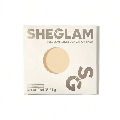 SHEGLAM 全覆蓋粉底霜樣品-亞麻 品牌 美容 化妝 化妝品 適合女性與女孩 完美搭配夏季春季 Y2K 時尚 流行 生日 母親節禮物 假期 派對準備就緒 最佳顏色