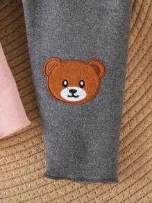 Baby Girls' Casual Cute Simple Strawberry Print Fleece Pants, Autumn/Winter