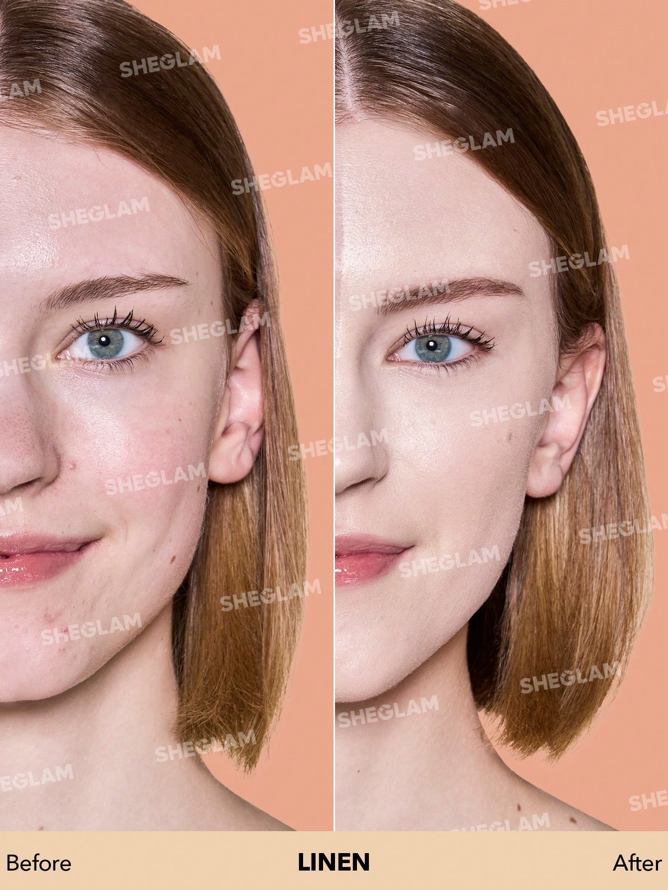 SHEGLAM كريم أساس مطفي يدوم طويلاً وجيد التهوية من...