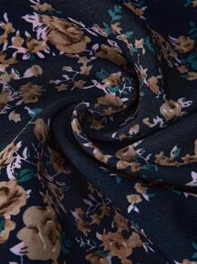 SHEIN LUNE Plus Size Casual Ditsy Floral Dress - Multicolor - View 7