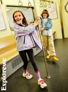 SHEIN Outdoor Casual Style Multi-Color Patchwork Design Wind-Resistant Warm Jacket, Suitable For Outdoor Activities, Play And Leisure