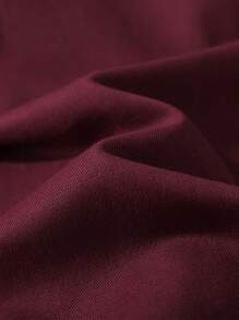 Manfinity Homme Men Flap Pocket Zip Detail Jacket - Maroon - View 8