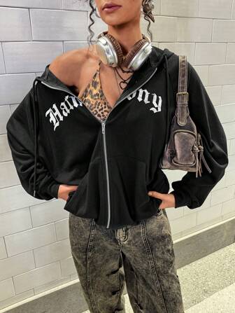 Mystic heart Artist Y2K Streetwear Casual Loose Long Hoodie For Women, Holiday, Vacation, Spring, Festival, Workout, Ibiza Fits, Western Wear