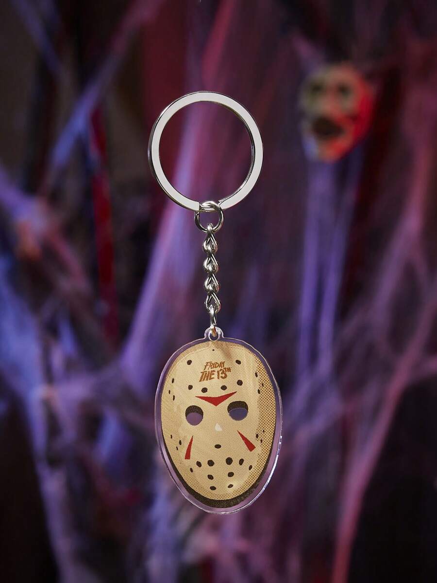 WB Horror X SHEIN 1pc Warner Horror Movie  Collaboration Acrylic Keychain Charm