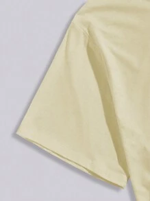 Manfinity Homme Plus Size Men's Casual Plain Short Sleeve Polo Shirt For Work