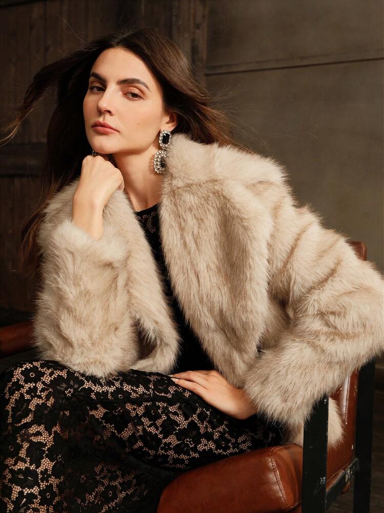 Anewsta Fluffy Fluffy Short Jacket, Classic & Versatile For Women