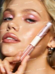 SHEGLAM Silk & Sparkle Double Ended Liquid Eyeshadow-Rose Long-Lasting Eyeshadow Liquid Matte Glitter Simmer Multi-Use Pigment Smooth Shiny Eyeshadow Graduation Birthday Holiday Summer Fall Autumn Y2K Fancy Fashion Women Brand Makeup Cosmetic Beauty Party Beach Travel Camping Outdoors School Campus Trip Festivals Decor Gift Present Rose Girl Cosplay Best Color Charm Vibe