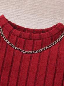 SHEIN 3 件套年轻男孩圆领长袖时尚上衣、直筒休闲裤和时尚帽子