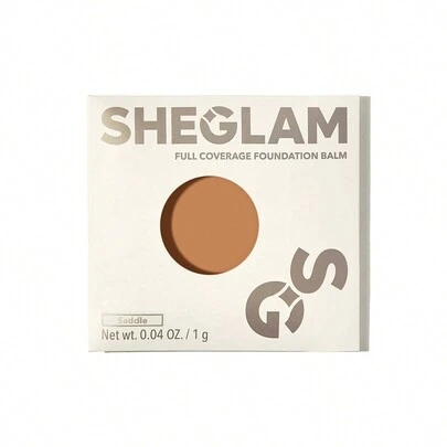 SHEGLAM 全覆蓋粉底霜樣品-馬鞍 品牌 美容 化妝 化妝品 適合女性與女孩 完美搭配夏季春季 Y2K 時尚 流行 生日 母親節禮物 假期 派對準備就緒 最佳顏色