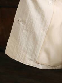 Anewsta Trench Caise Urban Minimalist Brodat Pentru Femei - Caisă - Vizualizare 8