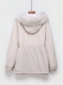 SHEIN EZwear 女式新款格子短款夹棉大衣