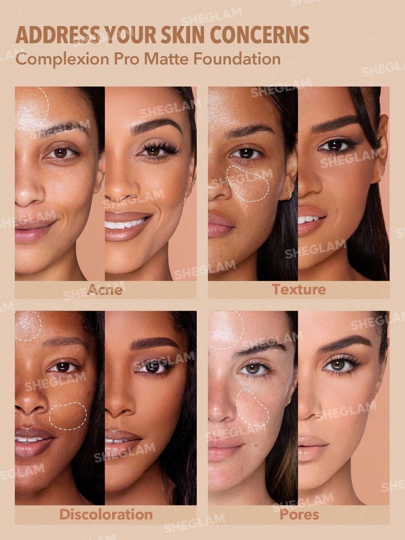 Complexion Pro Long Lasting Breathable Matte Foundation Sample-Linen 3