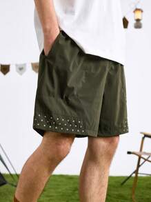 In My Nature 男士字母印花短袖户外短裤