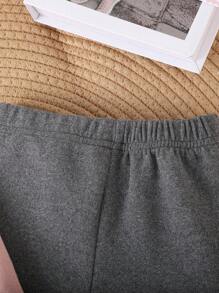 Baby Girls' Casual Cute Simple Strawberry Print Fleece Pants, Autumn/Winter