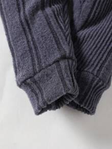 Bộ đồ ngủ dài tay bó sát đơn giản cho bé trai màu xám đậm và xám nhạt kết hợp - Nhiều màu - Xem 4