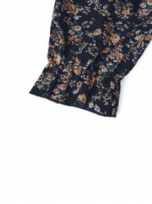 SHEIN LUNE Plus Size Casual Ditsy Floral Dress - Multicolor - View 4