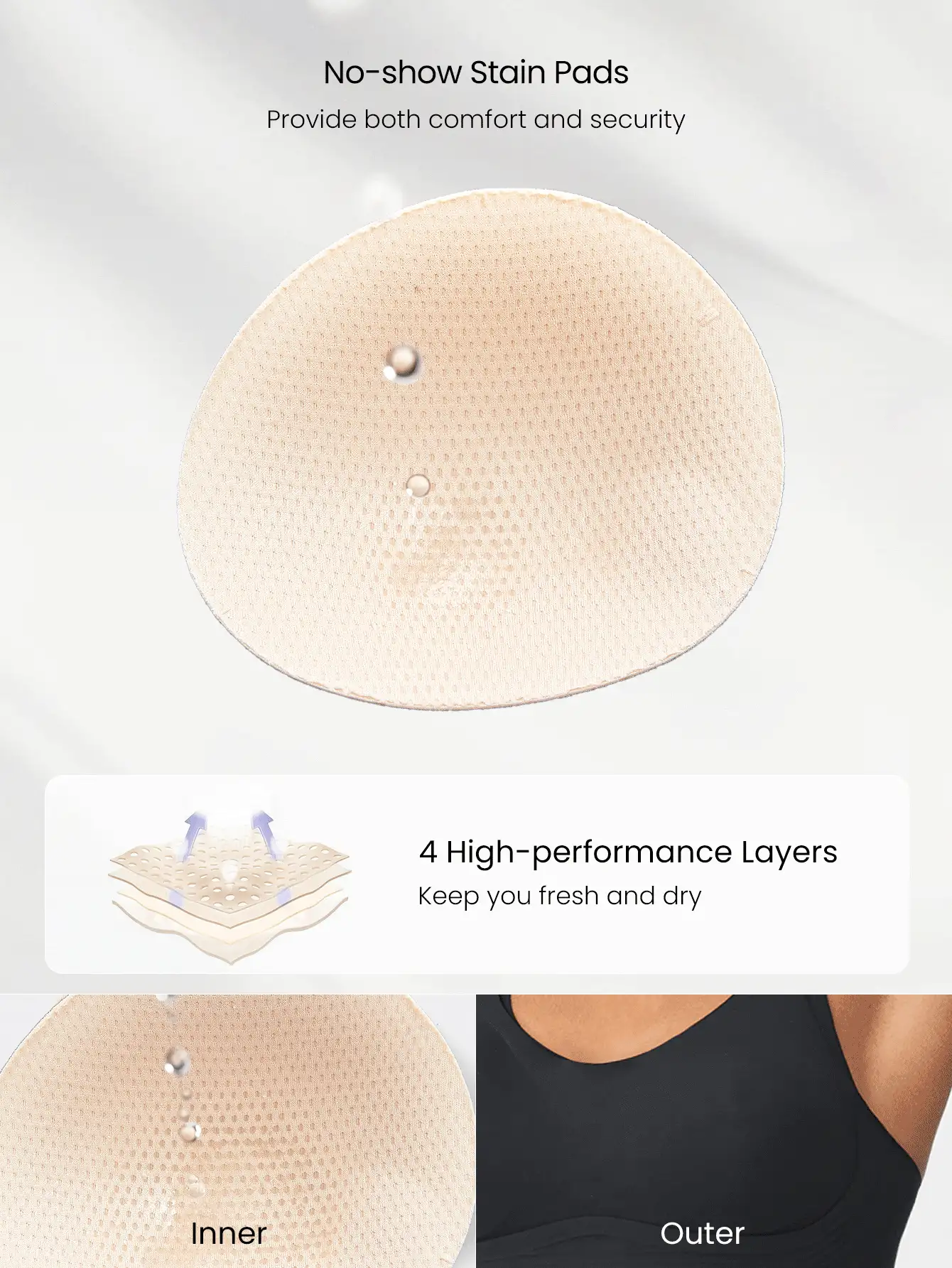 GLOWMODE Be Lifted Racerback Nursing Bra Anti-Spill Medium Impact Daily