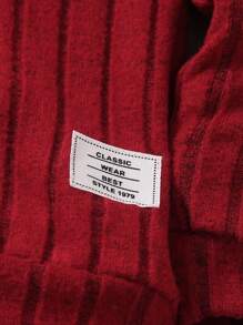 SHEIN 3 件套年轻男孩圆领长袖时尚上衣、直筒休闲裤和时尚帽子