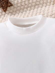 Multiple Pieces Baby Girls Sweet Butterfly Print Pullover Sweatshirts, Versatile And Comfortable - Multicolor - View 5