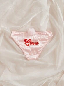 可爱女士甜美彩色印花内裤 - 紫色 - 查看 7