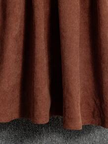 SHEIN Elladie kids Young Girl And Young Girl Long Sleeve Bow-Tie Waist Casual A-Line Dress For Fall & Winter, Suitable For Everyday Wear, Casual Occasions, And Can Be Paired With Various Coats, Jackets - Brown - View 7